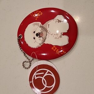Bichon Dog Christmas Ornament Dept 56